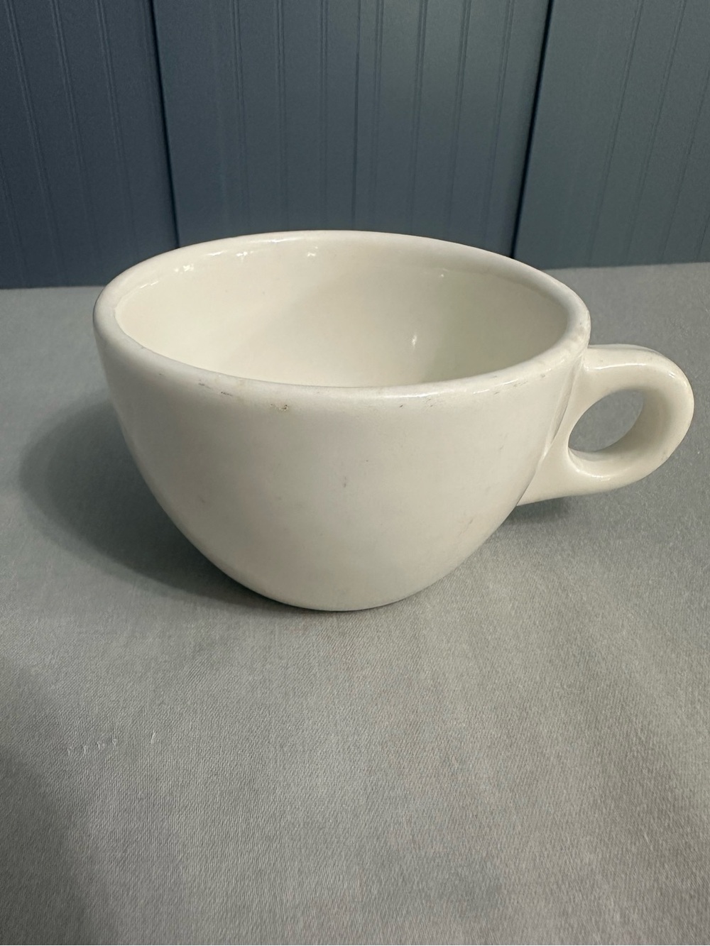 VTG Buffalo China USA Heavy White Diner Mug